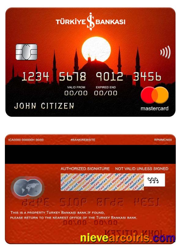 Turkey Bankasi bank mastercard